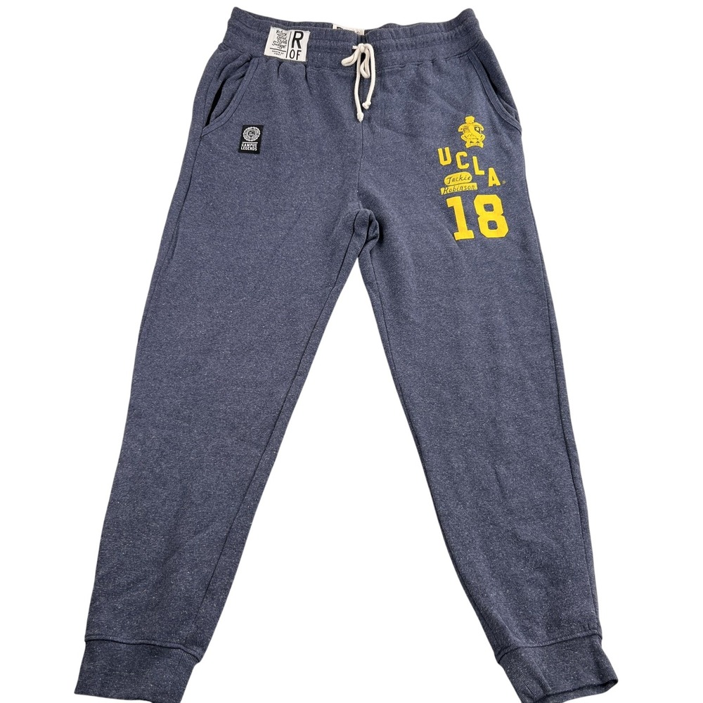 Roots of Fight UCLA Jackie Robinson Jogger Sweatpants 2XL Blue Men Bruins Fleece